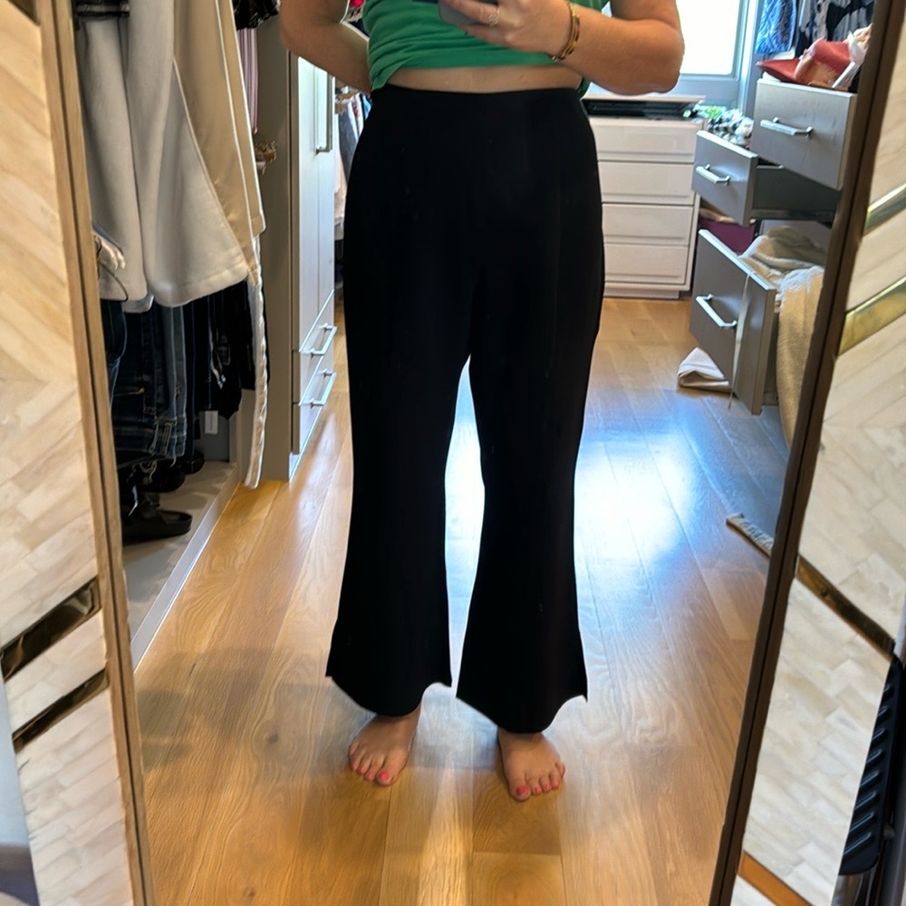 Elizabeth James black pants with slit